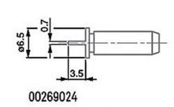 Pár zúžených doteků 0.7 / 3.5 mm