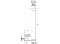 Držák doteků pro vyšší rozsah 132 mm