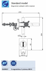 Magnetický stojánek: INTERAPID 01639017