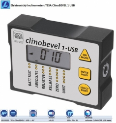 Elektronický Inclinometer: TESA ClinoBEVEL 1 USB