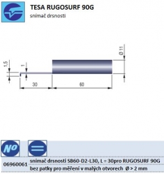 Snímač drsnosti SB60 D2 L30