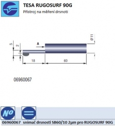 Snímač drsnosti SB60/10 