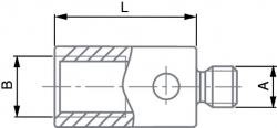 zavytový adaptér M3-M2