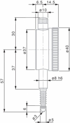 číselník Ø 40 mm, rozlišení 0,002 mm 