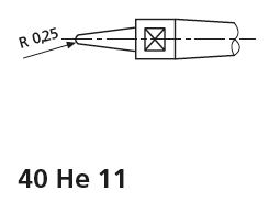 Měřicí doteky, hrotové 40 He 11