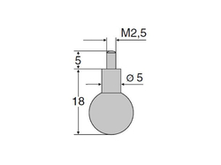 Měřicí dotek: Kulička pr. 10,0 mm