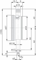 číselník Ø 58 mm, rozlišení 0,002 mm 