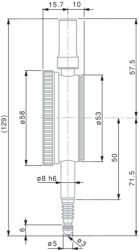 číselník Ø 58 mm, rozlišení 0,001 mm 