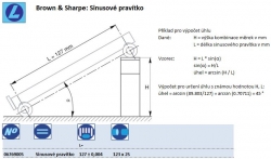 Brown & Sharpe: Sinusové pravítko