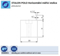 Doteky pro vnitřní měření od 2.5 mm