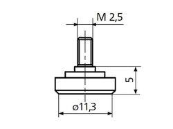 Talířkové měřicí doteky, rovinné MarCator 907 / 907 H