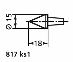 Měřicí kužel 0-15 mm 817 ks1
