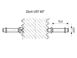 Micromar Závitové měřicí doteky UST 60°