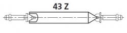 Nastavovací měrka 43 Z pro seřízení závitového mikrometru 40 Z