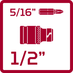 Bitový adaptér R67100006 1/2" x 5/16"