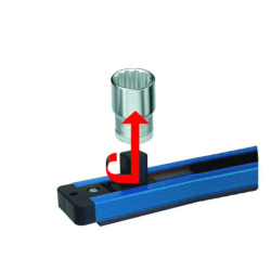 SL 3014 zásuvka, magnetická 3/8" prázdná