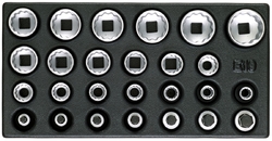1500 ES-D 19 Sada nástrčných hlavic a bitů 1/2", Profil UD