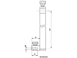 Držák doteků pro vyšší rozsah 302 mm