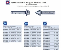 Sady dotekú pro měření závitů