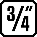 K 32 (MM) šroubovák s vnitřním šestihranem 3/4" šestihranný