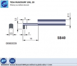 Snímač drsnosti SB40 