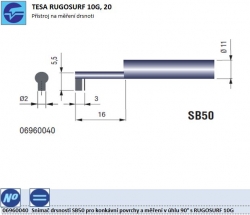Snímač drsnosti SB50