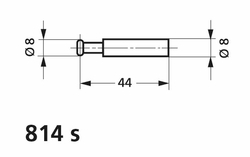 Talířkový měřicí dotek 814 s