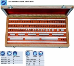 Tesa: Sada koncových měrek M88