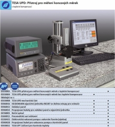 TESA UPD Přístroj pro měření koncových měrek s teplotní kompenzací
