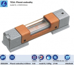 TESA: Přesné vodováhy, Typ B; L=150/0.02mm