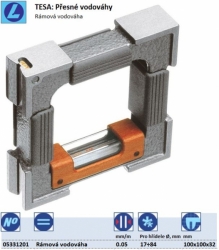 TESA: Přesné rámové vodováhy, Typ 100x100x32 /0.05