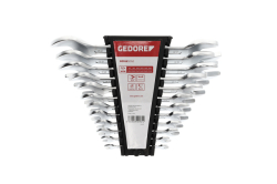 Sada dvojitých otevřených klíčů R0512 (MM), krátká,  R05125012 Sada dvojitých otevřených klíčů krátká SW6-32mm 12 ks