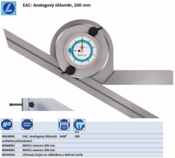 EAC: Analogový úhloměr, rozměr 200mm