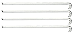 1.29 Sada tažných čelistí, 4 kusy,  Sada stahovacích háčků 1,29/15, 4 kusy, 140 mm