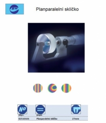 Planparalelní sklíčka - Jednotlivě, Tloušťka 27mm