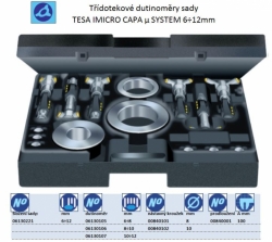 TESA IMICRO CAPA μ SYSTEM, Rozsah 6÷12mm