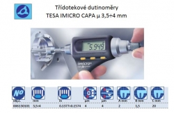 TESA IMICRO CAPA μ, Rozsah 3,5÷4mm