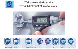 TESA IMICRO CAPA μ, Rozsah 4÷4,5mm