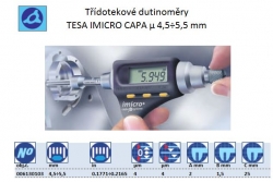 TESA IMICRO CAPA μ, Rozsah 4,5÷5,5mm