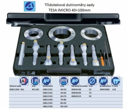 TESA IMICRO - sady, rozsah 40÷100mm