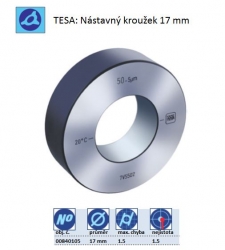 TESA: Nástavné kroužeky, průměr 17 mm