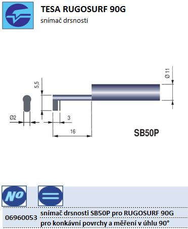 snímač drsnosti SB50P