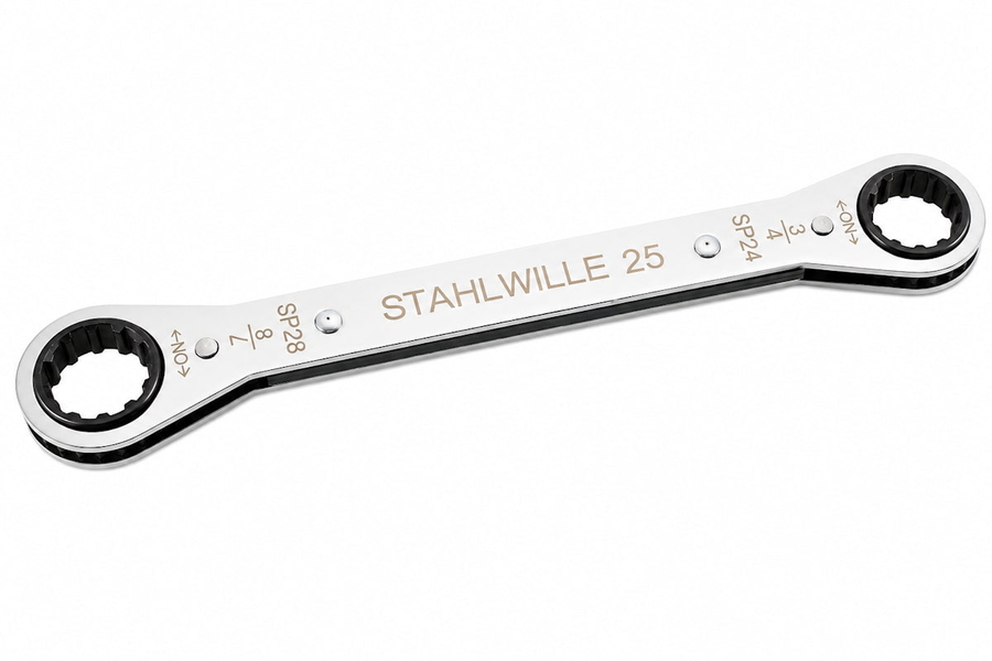 Oboustranné očkové ráčnové klíče STAHLWILLE 25aSP