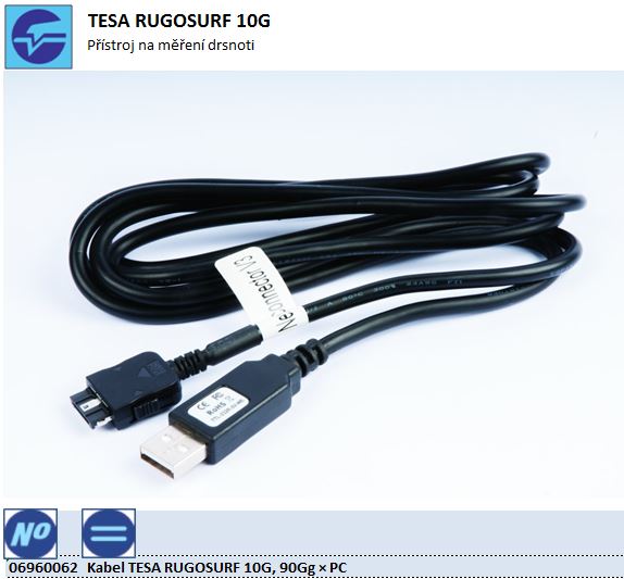 Kabel TESA RUGOSURF 10G, 90Gg × PC