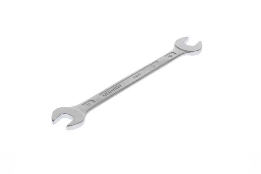 6 (MM) otevřených klíčů,  6 10X11 dvojitých vidlicových klíčů 10x11 mm