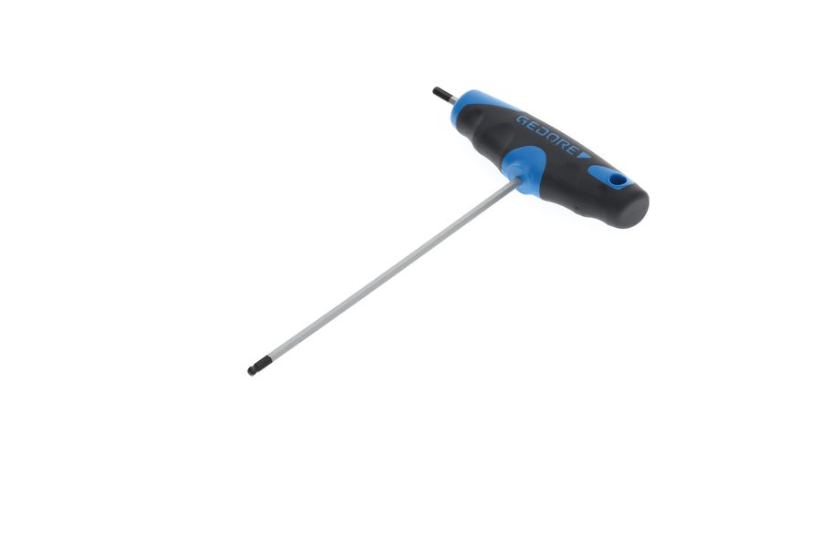 Ofsetový šroubovák DT 2142 s T rukojetí 2C pro šrouby s vnitřním šestihranem,  DT 2142 3 Ofsetový šroubovák s 2S-T-rukojetí 3 mm