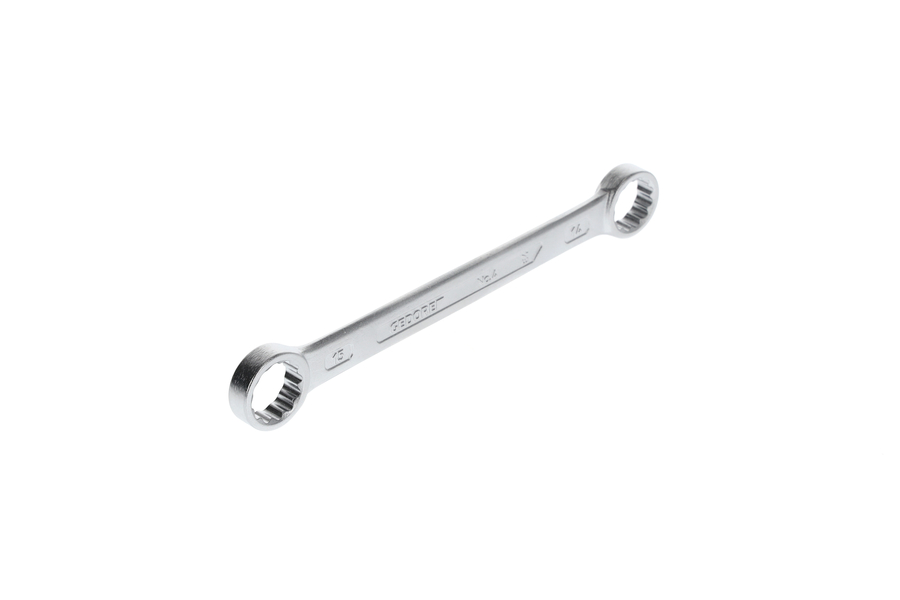 4 dvojité očkové klíče rovné,  4 14X15 dvojité očkové klíče rovné UD profil 14x15 mm