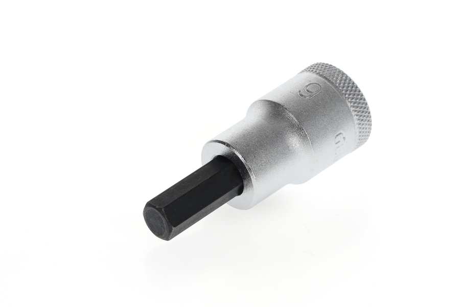 Nástrčný ořech s bitem IN 19 (MM) 1/2" pro šrouby s vnitřním šestihranem,  IN 19 9 nástrčný šroubovák 1/2