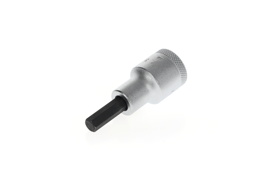 Nástrčný ořech s bitem IN 19 (MM) 1/2" pro šrouby s vnitřním šestihranem,  IN 19 7 nástrčný šroubovák 1/2