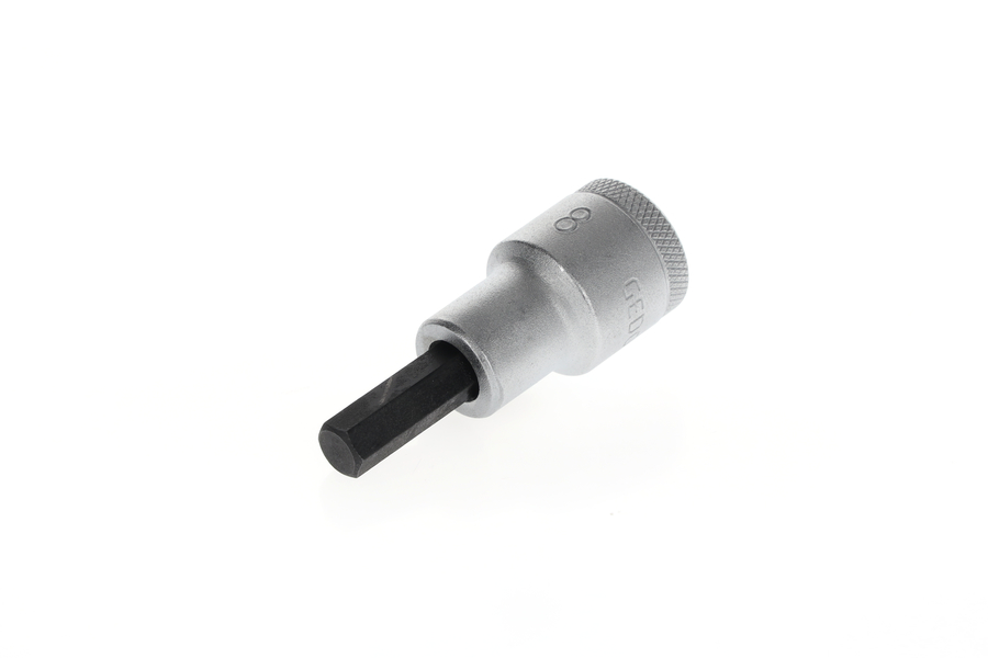 Nástrčný ořech s bitem IN 19 (MM) 1/2" pro šrouby s vnitřním šestihranem,  IN 19 8 nástrčný šroubovák 1/2